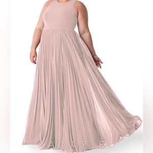 Azazie bridesmaid dress size 22 color: rose petal